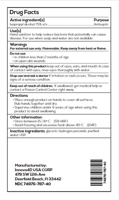 1 Gallon Back Label - I4D 1 Gal Back